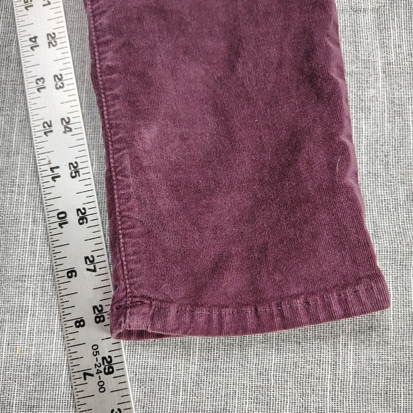 True Religion Halle Stretch Women's Size 28x29 Burgundy Corduroy Jeans - Picture 4 of 12